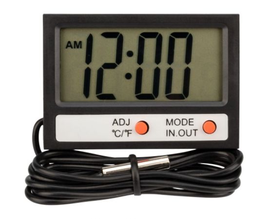 Электронный комнатно-уличный термометр с часами и выносным датчиком REXANT 70-0505 – изображение 4