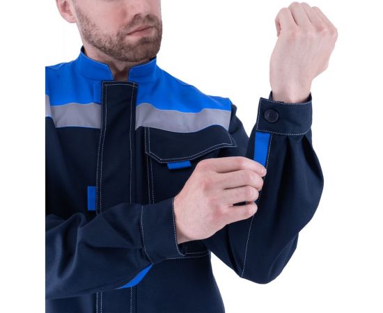 Летний костюм ГК Спецобъединение РАЦИОНАЛИЗАТОР темно-синий/васильковый Кос 016/96/182 – изображение 4