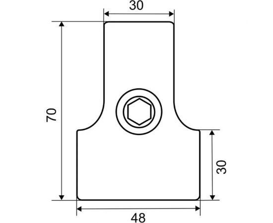 Усиленный соединитель 2-х труб Т-образно Palladium JF-09 CP СТ-00001044 – изображение 4