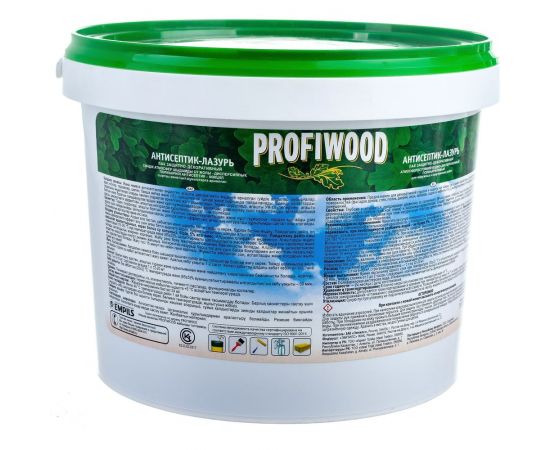Водно-дисперсионный антисептик-лазурь PROFIWOOD (декоративный; атмосферостойкий; палисандр; 2.5 кг) 70024 – изображение 4