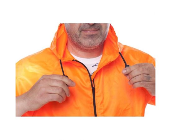 Влагозащитный облегченный плащ-дождевик БЕРТА 800-60-62, оранжевый – изображение 5