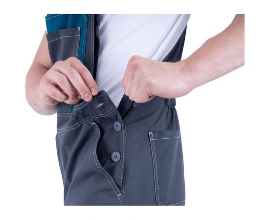 Летний костюм ГК Спецобъединение РАЦИОНАЛИЗАТОР серый/бирюзовый Кос 004/96/182 – изображение 5