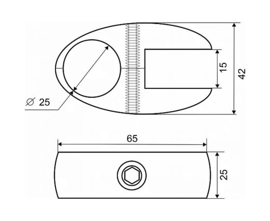Держатель панели Palladium односторонний JF-19 CP СТ-00001054 – изображение 5