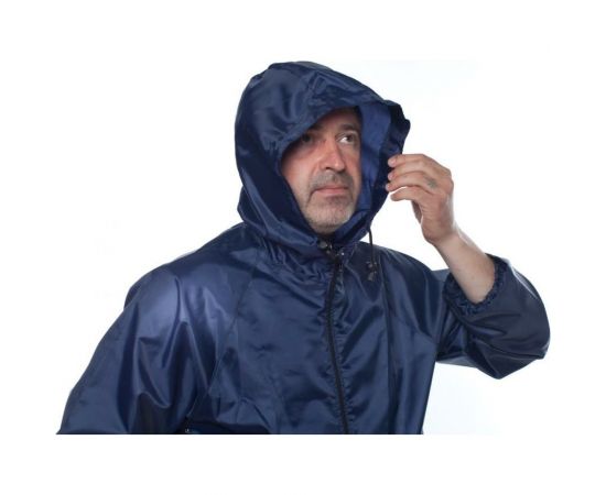 Влагозащитный облегченный плащ-дождевик БЕРТА 800-60-62, синий – изображение 5