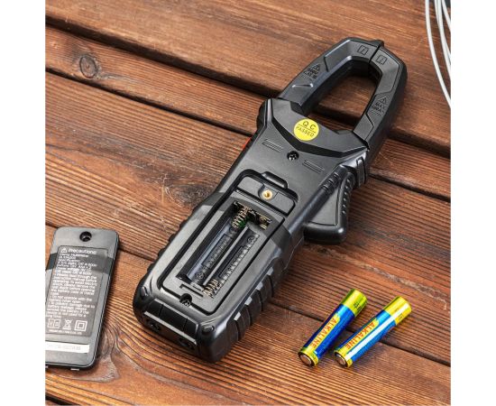 Токоизмерительные цифровые клещи DELI DL334203, раскрытие клещей 30 мм, CAT III 600В, 600А, 40 мОм 102980 – изображение 5