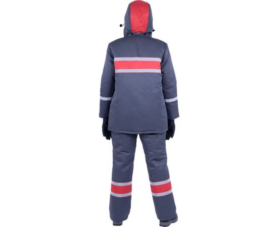 Женский утепленный костюм ГК Спецобъединение АНГАРА серый-красный, размер 96-100, рост 170-176 Кос 469/ 96/170 – изображение 7