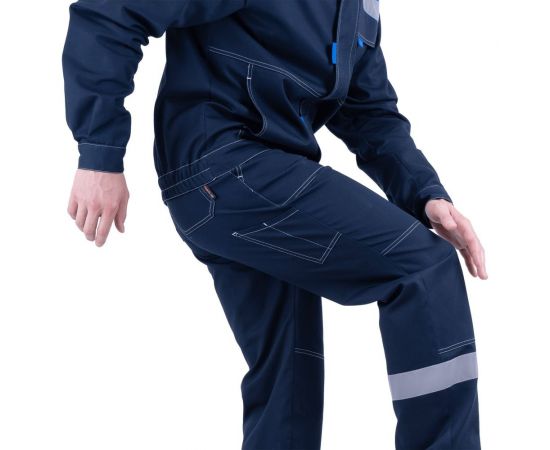 Летний костюм ГК Спецобъединение РАЦИОНАЛИЗАТОР темно-синий/васильковый Кос 016/96/182 – изображение 7