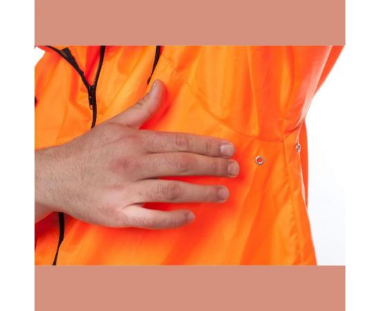 Влагозащитный облегченный плащ-дождевик БЕРТА 800-60-62, оранжевый – изображение 8