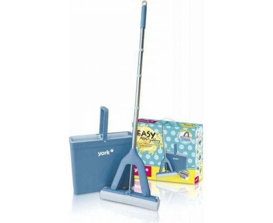 Набор для уборки YORK Изи губчатая швабра и ведро с отжимом, 2 запаски 072060 