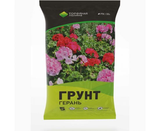 Почвенный грунт Торфяная поляна Герань 5 л 00-00000657 