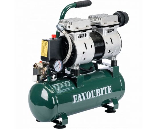 Поршневой безмасляный компрессор FAVOURITE 1,1кВт, 10л, 120л/мин AC 1011NV 