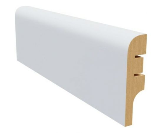 Плинтус белый МДФ Krispo 16х60х2400 мм AGIS КР-202-60 