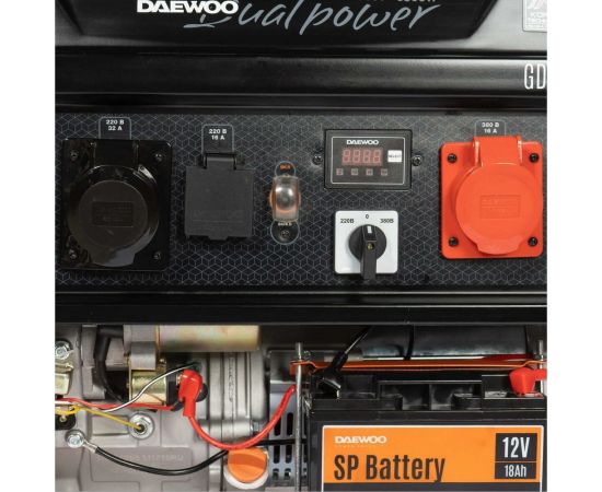 Бензиновый генератор с функцией Dual Power Daewoo GDA 7500DPE-3 – изображение 12