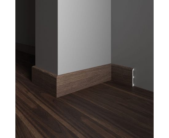 Плинтус напольный ударопрочный влагостойкий (ясень; 80Х13Х2400 мм) Decor-Dizayn 706-92SH – изображение 3