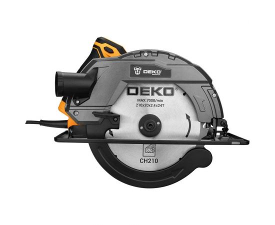 Дисковая (циркулярная) пила DEKO DKCS2400-210 2400 Вт, диск 210 мм 063-4319 – изображение 3