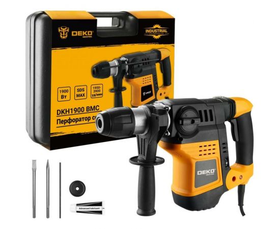 Сетевой перфоратор DEKO DKH1900, 1900 Вт, SDS-max, в кейсе 063-4258 – изображение 4