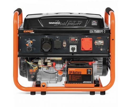 Бензиновый генератор с функцией Dual Power Daewoo GDA 7500DPE-3 – изображение 5