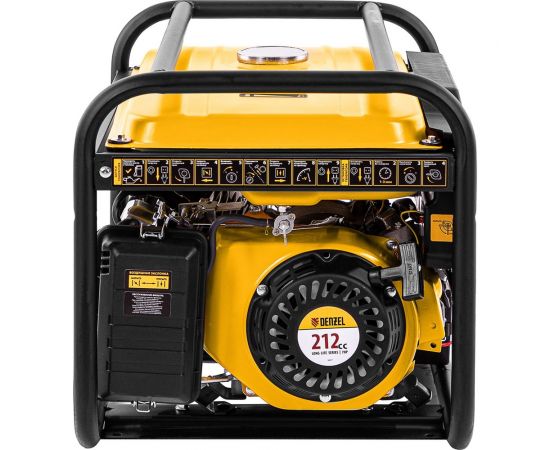 Бензиновый генератор Denzel PS-33E, 3,3 кВт, 230В, 15 л, электростартер 94537 – изображение 6