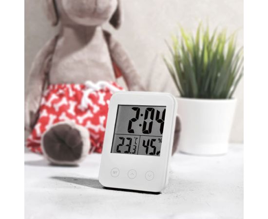 Комнатная метеостанция с часами и датчиком влажности Halsa HLS-E-101 – изображение 7