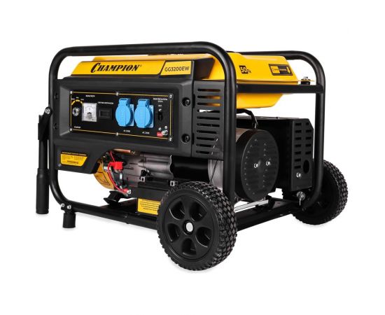 Генератор Champion GG3200EW (3,2/3,5кВт OHV 7,5лс 15л 48кг эл.старт колеса) – изображение 7