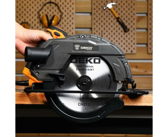 Дисковая (циркулярная) пила DEKO DKCS2400-210 2400 Вт, диск 210 мм 063-4319 – изображение 7