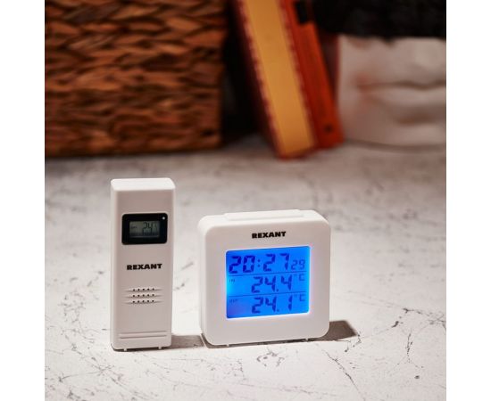 Метеостанция с часами и беспроводным выносным датчиком REXANT 70-0592 – изображение 8