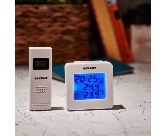Метеостанция с часами и беспроводным выносным датчиком REXANT 70-0592 – изображение 9