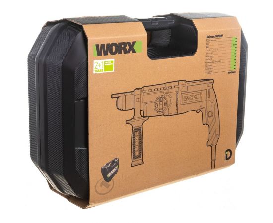 Перфоратор WORX Professional WU340S 800Вт, 26мм, 3Дж, кейс WU340S – изображение 10