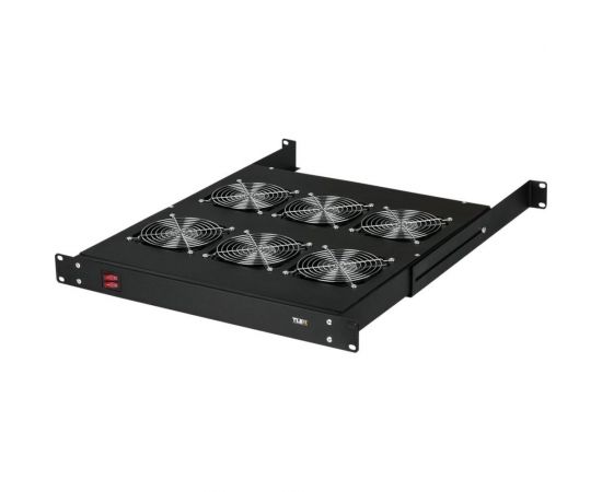 Вентиляторная полка TLK, 19, 1U, 6 вентиляторов, BK TLК-VP6-BK 