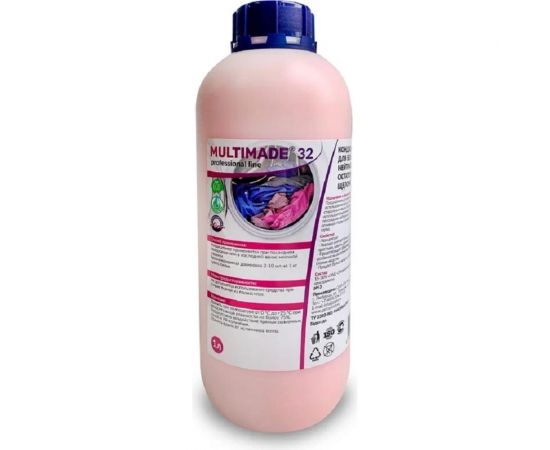 Кондиционер для белья Мультимэйд 32 концентрат, профессиональная стирка, 1 л 4607002302604 
