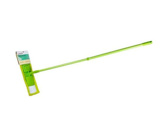 Швабра для пола PERFECTO LINEA Solid с насадкой из микрофибры, зеленая 43-492023 