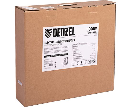 Электрический конвектор Denzel XCE-1000, 230 В, 1000 Вт 98115 – изображение 11