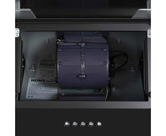 Кухонная вытяжка HOMSair ELF PUSH 50 черный Elf Push 50 Glass Black – изображение 12