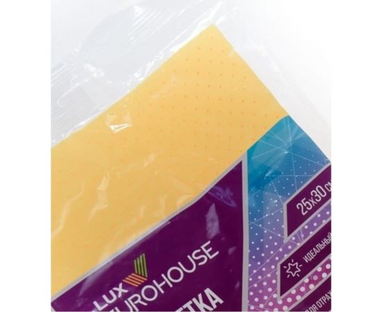 Салфетка для стекла EUROHOUSE LUX 1 шт., 30х25 см, с перфорацией 5794 – изображение 2