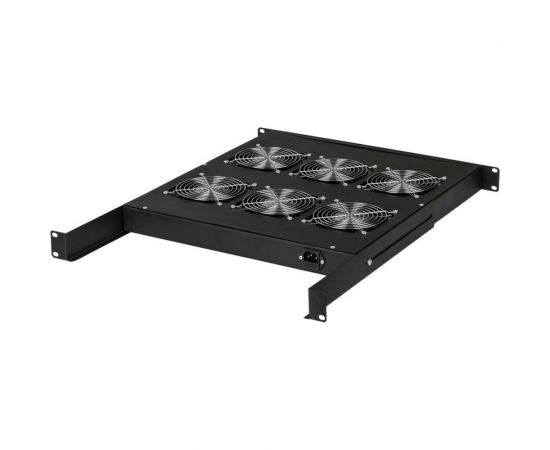 Вентиляторная полка TLK, 19, 1U, 6 вентиляторов, BK TLК-VP6-BK – изображение 2