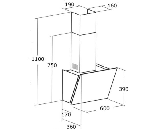 Кухонная вытяжка CATA AVLAKI 600XGWH 02032001 – изображение 2