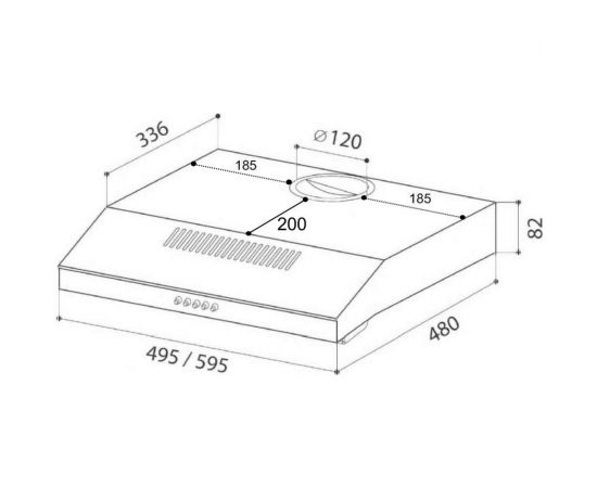 Вытяжка Lex S 600 Inox CHTI000317 – изображение 5
