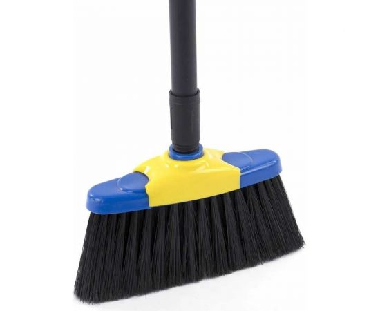 Совок со щеткой для уборки LAIMA ""ЛЕНИВКА XL"" 24x22 см (зубчики для чистки щетины), щетка 16x8 см 608212 – изображение 8