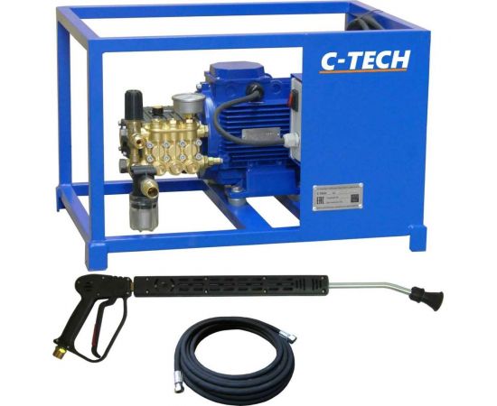 Аппарат высокого давления C-TECH NEXT (200 бар, 15 л/мин, 5.5 кВт) + комплект ручной мойки NTR2015ES1E4BP2FM-10-SPG60 