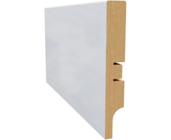 Плинтус белый МДФ LATO 16х100х2400 мм AGIS LT-201-100 