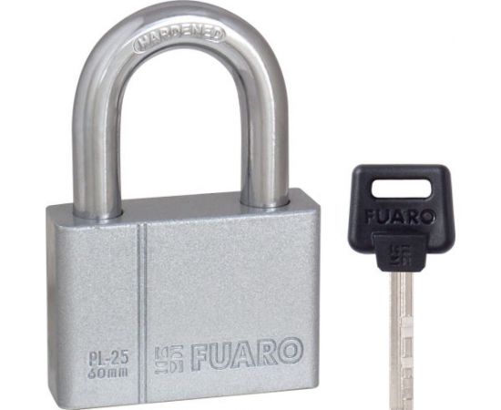 Навесной замок Fuaro PL-2560 60 мм 4 фин. кл. БЛИСТЕР 26395 