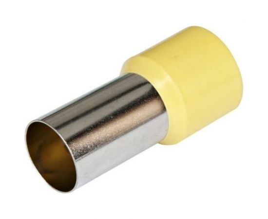 Наконечник-гильза HLT Ншви 6 мм2 с изолированным фланцем желтый Е6012 уп 100 шт 084-04-27,084-04-027 4670042794166 