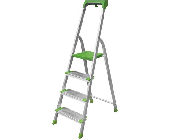 Алюминиевая стремянка с органайзером Новая Высота 4 ступени 2118104 
