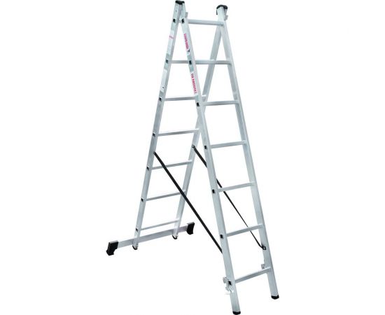 Двухсекционная лестница Новая Высота 2х7 ступеней 1220207 