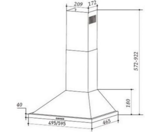 Кухонная вытяжка MAUNFELD белый LINE 50 T WHITE – изображение 2