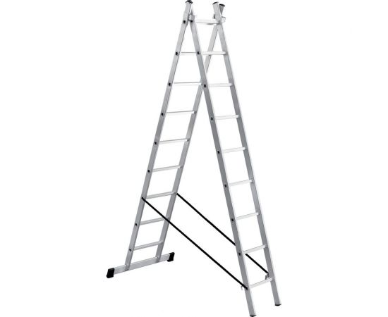 Алюминиевая 2-секционная лестница UFUK 2х9 ступеней 411209 – изображение 2