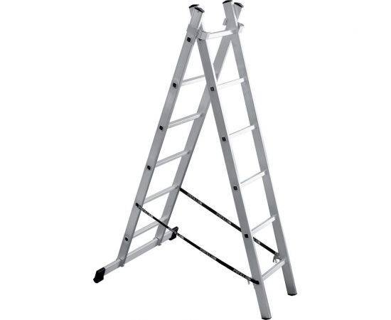 Алюминиевая 2-секционная лестница UFUK 2х6 ступеней 411206 – изображение 2