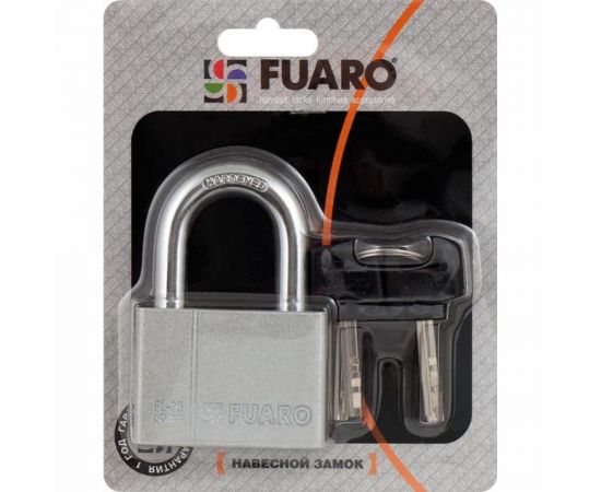 Навесной замок Fuaro PL-2560 60 мм 4 фин. кл. БЛИСТЕР 26395 – изображение 3