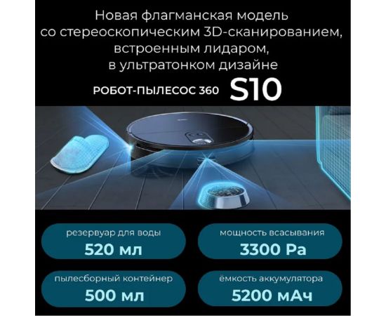 Робот пылесос 360 S10 MAX S10MAX – изображение 4