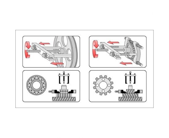 Универсальный съемник с сепаратором YATO 35-150 мм YT-0641 – изображение 5